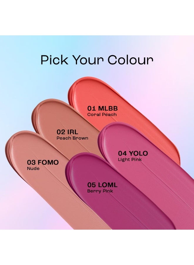 SUGAR Cosmetics Play Smooth Operator Matte Lip Crayon | Long Wearing & Pigmented | Can Be Used On Your Eyes, Lips And Cheeks | 3.3Gm (03 FOMO) - Image 2